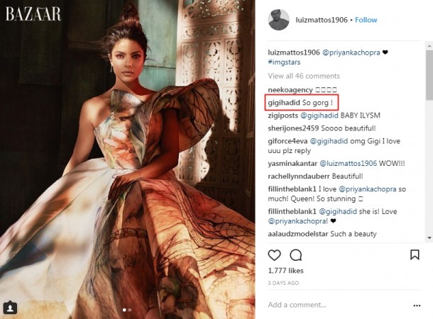 Gigi Hadid in awe of Priyanka Chopra Gigi Hadid in awe of Priyanka Chopra