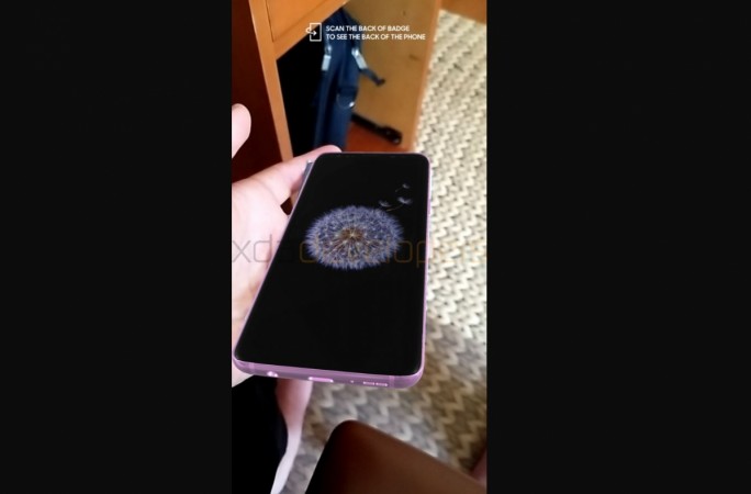 Samsung UNPACKED 2018 app tear-down shows off Android flagship Galaxy S9 in AR-based 3D images Samsung, Galaxy S9, front-panel, Infinity Display, UNPACKED 2018, 3D AR