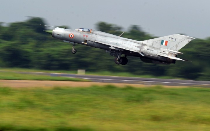Avani Chaturvedi flies MiG-21 solo. In picture: An IAF MiG-21 takes off during a drill for Air Force Day Avani Chaturvedi flies MiG-21 solo