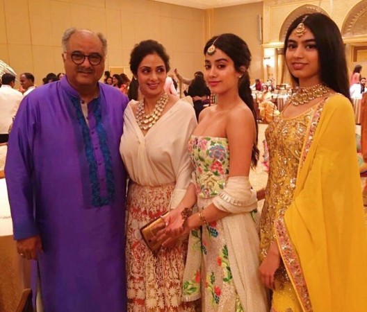 Boney Kapoor, Sridevi, daughters Janhvi Kapoor and Khushi Kapoor Sridevi
