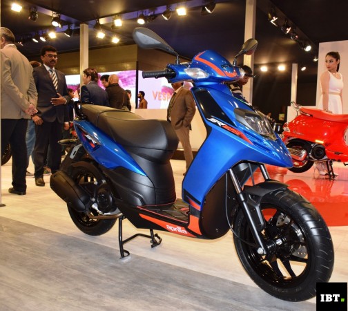 Aprilia SR 125 at the Auto Expo 2018. Aprilia SR 125