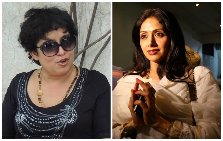 Taslima Nasreen and Sridevi Taslima Nasreen and Sridevi