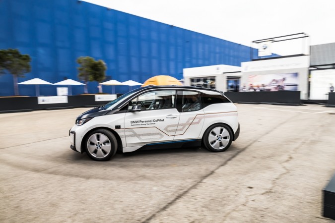 BMW i3 in action at MWC 2018 to demonstrate that autonomous driving will become a reality in future BMW i3 in action at MWC 2018 to demonstrate that autonomous driving will become a reality in future