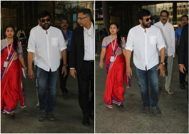 Chiranjeevi arrives in Mumbai to attend Sridevi's last rights Chiranjeevi arrives in Mumbai to attend Sridevi's last rights