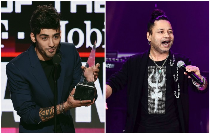 Zayn Malik (L) and Kailash Kher (R). Zayn Malik (L) and Kailash Kher (R).