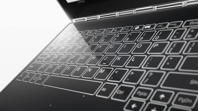 (REPRESENTATIONAL IMAGE) Lenovo Yoga Book touchscreen keyboard Lenovo Yoga Book touchscreen keyboard