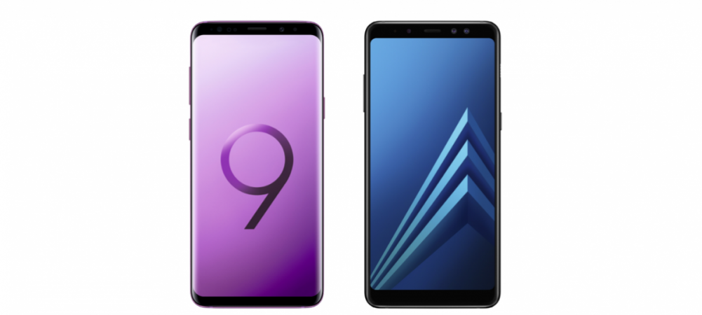 Samsung limited Samsung Galaxy S9 and the Galaxy A8 Enterprise Edition is shown for representational purpose Samsung, Galaxy S9, Galaxy A8, Enterprise Edition