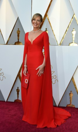 Actress Allison Janney arrives for the 90th Annual Academy Awards on March 4, 2018, in Hollywood, California. Actress Allison Janney arrives for the 90th Annual Academy Awards on March 4, 2018, in Hollywood, California.