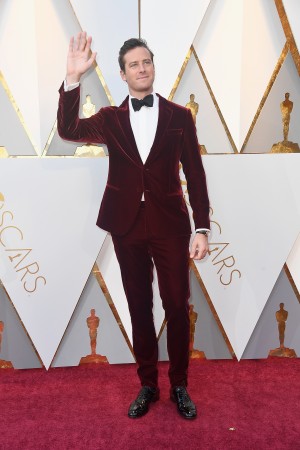 Armie Hammer attends the 90th Annual Academy Awards at Hollywood & Highland Center on March 4, 2018 in Hollywood, California. Armie Hammer attends the 90th Annual Academy Awards at Hollywood & Highland Center on March 4, 2018 in Hollywood, California.