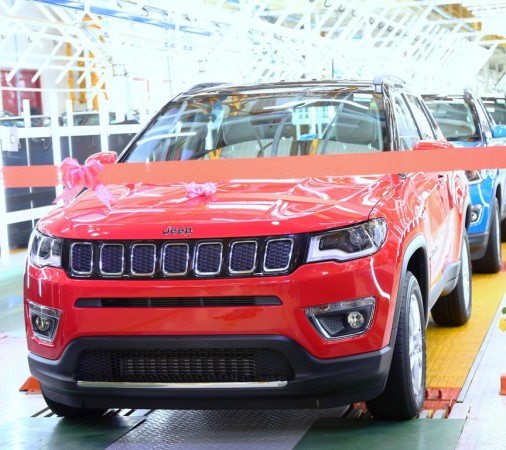 A Jeep Compass unit rolling out of FCA's Ranjangaon plant Jeep Compass