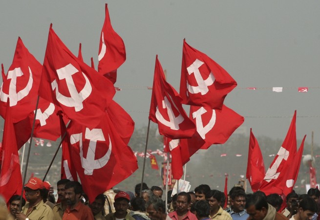 CPI (M) members claimed that BJP workers attacked them physically and also vandalized their party offices in Tripura. {Representational Image} CPI M flag
