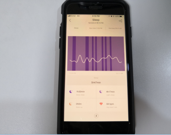 Lenovo HW02 Plus fitness tracker's sleep monitor feature Lenovo HW02 Plus, review, fitness tracker,