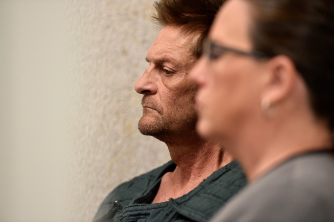 Adam Purinton, 51, accused of killing Srinivas Kuchibhotla, appears with his public defender in the court last year. adam purinton