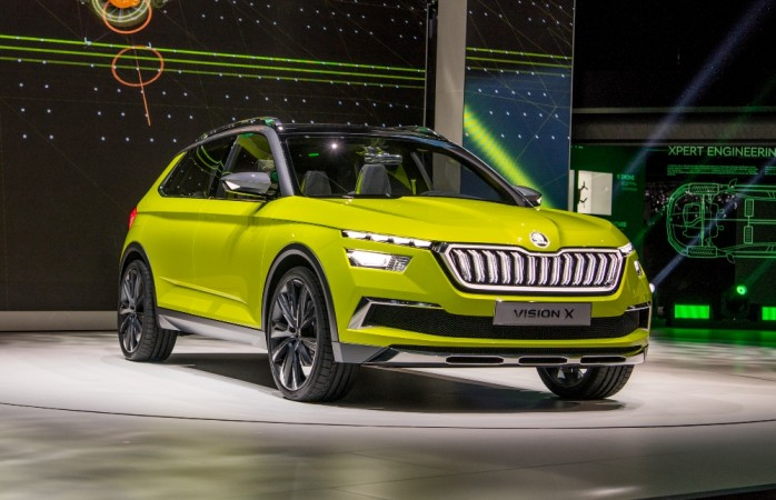 Skoda Vision-X concept unveiled at 2018 Geneva Motor Show. Skoda Vision-X concept
