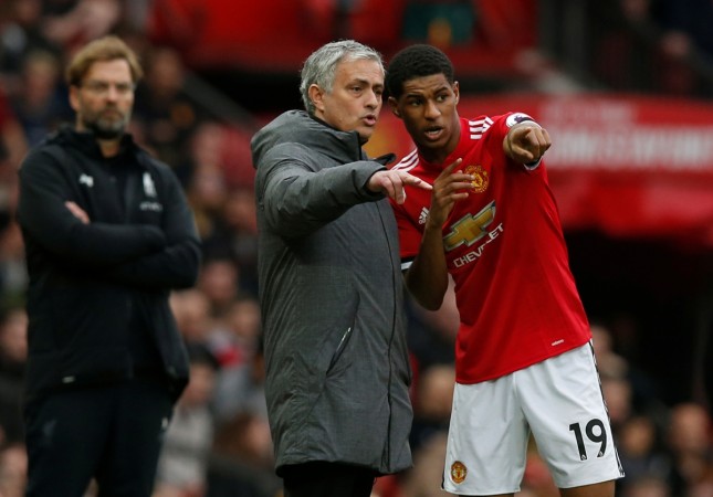 Jose Mourinho Jose Mourinho and Marcus Rashford