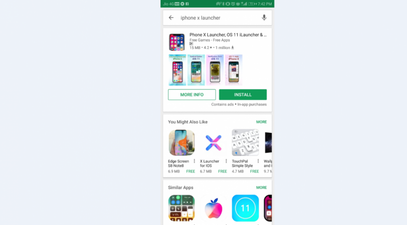 Apple iPhone X launcher for Android phones has garnered more than 1 million downloads on Google Play store Apple, iPhone X launcher, Google Play store, downloads
