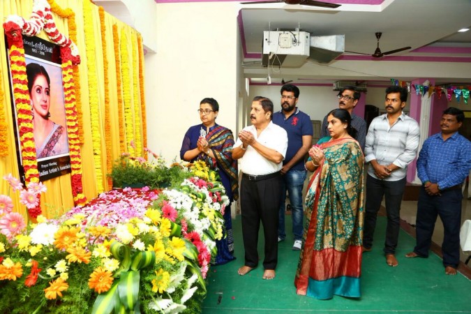 Kollywood paid its tribute to Sridevi. Sridevi Condolence Meet in Chennai
