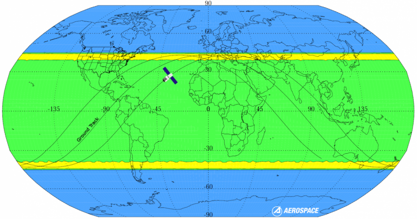 Tiangong-1 crash zone prediction Tiangong-1 crash zone prediction