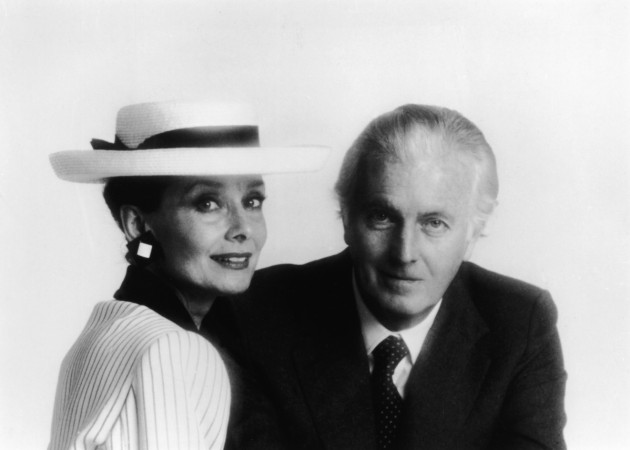 Portrait of Belgian-born actress Audrey Hepburn (1929 - 1993) and French fashion designer Hubert De Givenchy, the mid 1980s. Hubert De Givenchy