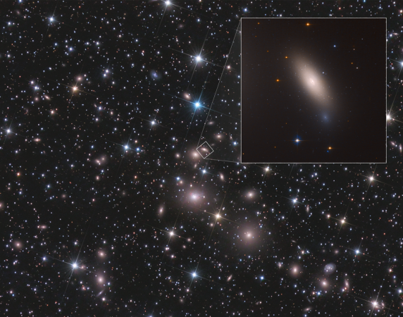 NGC 1277's position in the night sky NGC 1277