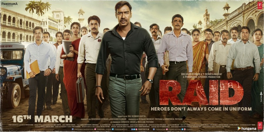 Raid poster Ajay Devgn, Raid