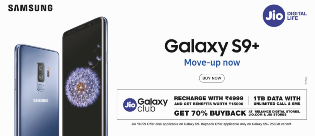Samsung Galaxy S9 buyback offer on Jio.com Samsung Galaxy S9 on Jio.com