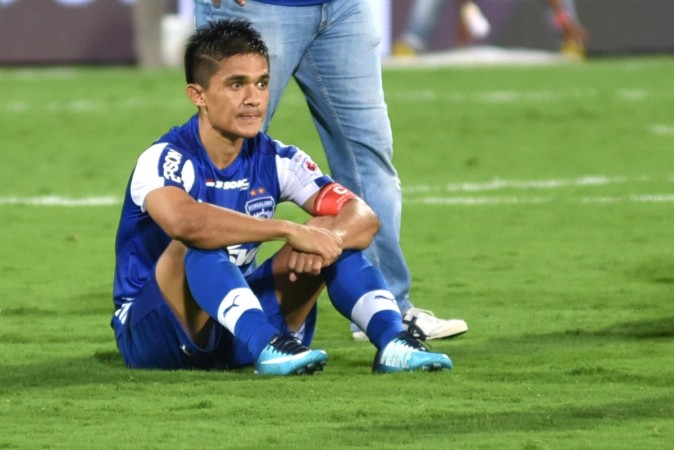 Sunil Chhetri's efforts went in vain as Bengaluru FC faced defeat in the ISL final. Sunil Chhetri