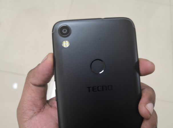 Tecno Camon i close up shot of the rear-side featuring the camera and the fingerprint sensor. Tecno, Camon i, review, display, design,performance, camera, battery