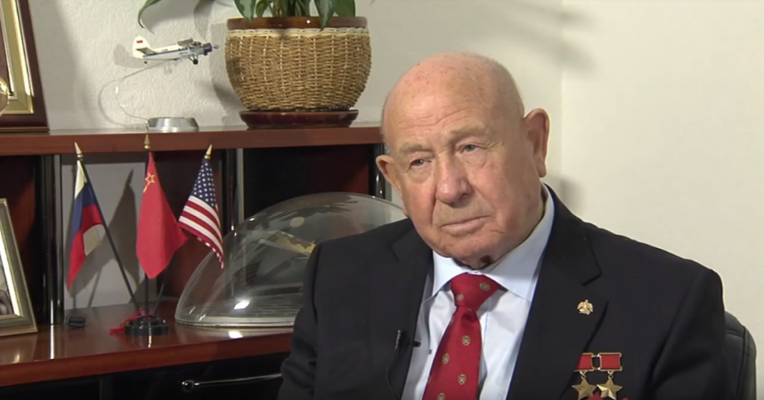 Alexey Leonov in 2014 interview with NASA. Alexey Leonov in 2014 interview with NASA.