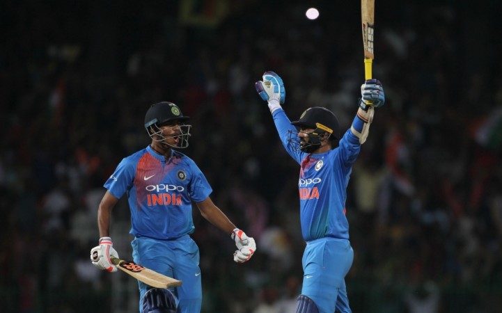 Karthik hit a 8-ball 29 on Sunday to help India beat Bangladesh by four wickets. Dinesh Karthik