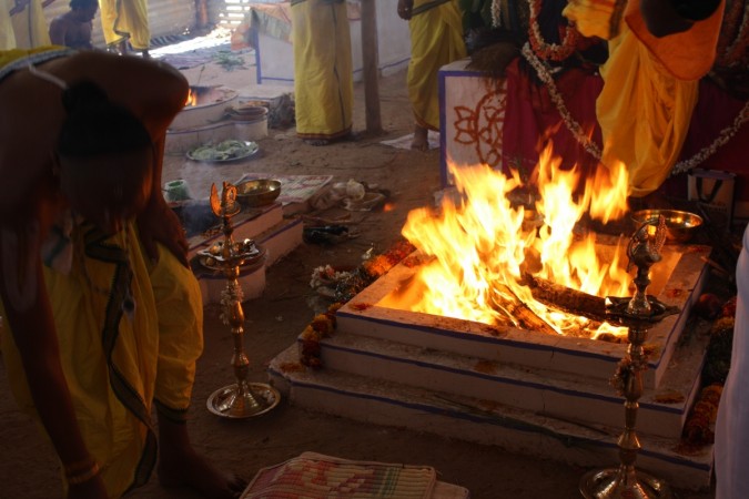 50,000 kgs of firewood will be used in the mahayagya to cleanse the air. (Representational Image) yagya