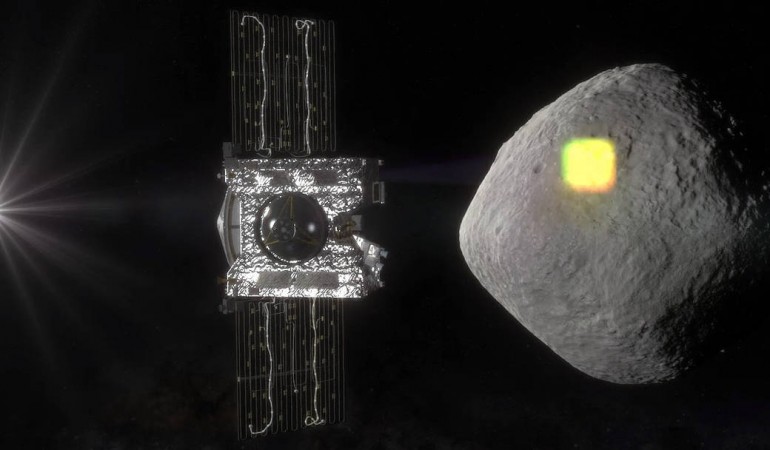 The mapping of the near-Earth asteroid Bennu is one of the science goals of NASA's OSIRIS-REx mission, and an integral part of spacecraft operations. The spacecraft will spend a year surveying Bennu before collecting a sample that will be returned to Earth for analysis. The mapping of the near-Earth asteroid Bennu is one of the science goals of NASA's OSIRIS-REx mission, and an integral part of spacecraft operations. The spacecraft will spend a year surveying Bennu before collecting a sample that will be returned to Ear
