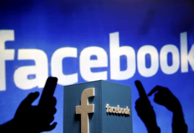 A 3D plastic representation of the Facebook logo is seen in this photo illustration May 13, 2015. facebook