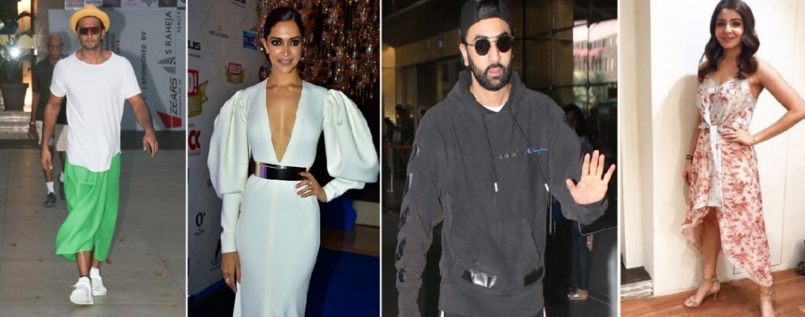Ranveer Singh; Deepika Padukone; Ranbir Kapoor; Anushka Sharma Ranveer Singh, Deepika Padukone, Ranbir Kapoor in a world tour