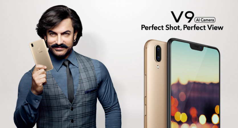 Vivo V9 banner as seen on Vivo India's official site Vivo V9 launched