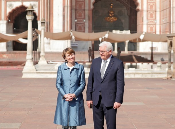 German president Steinmeier in New Delhi. steinmeier