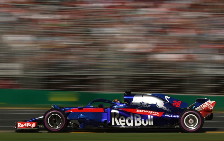 Brendon Hartley of New Zealand driving the (28) Scuderia Toro Rosso STR13 Honda Toro Rosso Honda