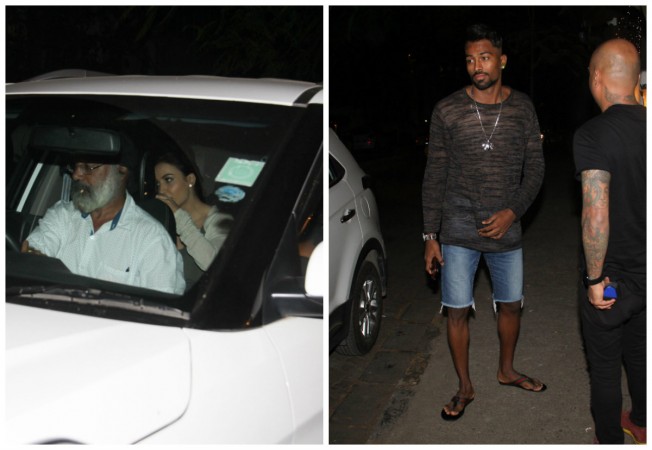 Elli Avram tried to hide face from cameras when spotted with Hardik Pandya Elli Avram tried to hide face from cameras when spotted with Hardik Pandya