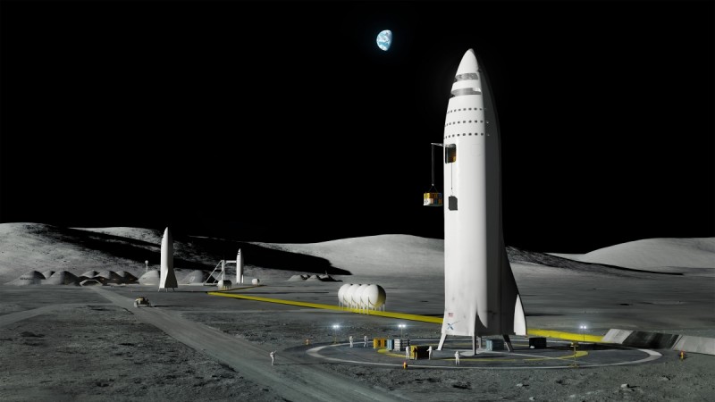 Musk also wants a transitory station on the Moon Moon Base Alpha
