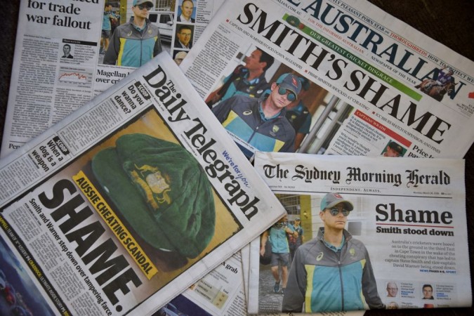 Australian media was severly critical of the national team's involvement in ball-tampering. Australia ball-tampering newspapers