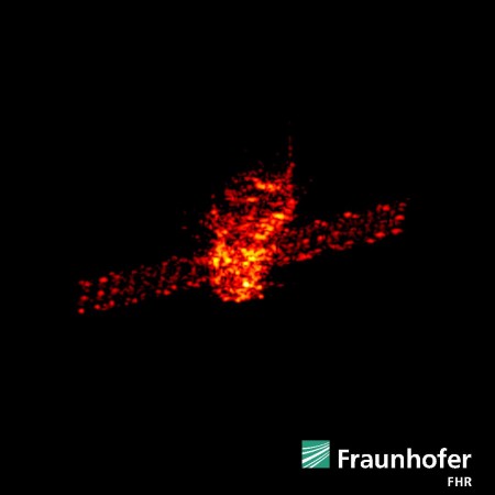 Tiangong-1 radar images captured using TIRA system Tiangong-1 radar images