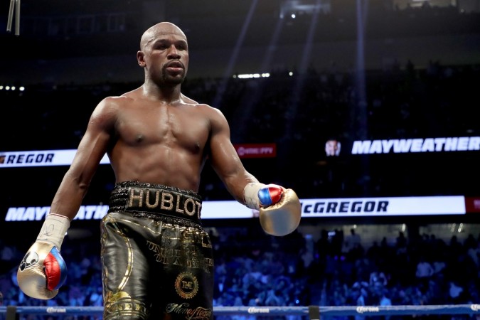 Floyd Mayweather's last fight was against Conor McGregor inside a boxing ring. Floyd Mayweather