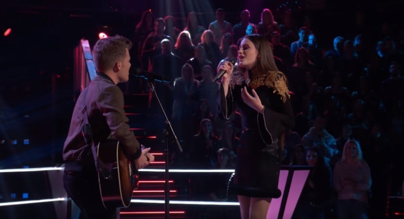 Britton Buchanan and Jaclyn Lovey of Team Alicia perform Ed Sheeran's Thinking Out Loud on The Voice season 14 battle round Britton Buchanan and Jaclyn Lovey of Team Alicia perform Ed Sheeran's Thinking Out Loud on The Voice season 14 battle round