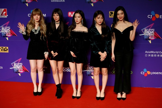 Members from South Korean K-pop group Red Velvet pose on the red carpet during the Mnet Asian Music Awards in Hong Kong, China December 1, 2017. Members from South Korean K-pop group Red Velvet pose on the red carpet during the Mnet Asian Music Awards in Hong Kong, China December 1, 2017.
