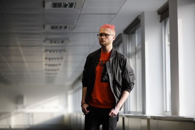 Christopher Wylie poses for photographs outside a press conference in London on March 26, 2018 Christopher Wylie