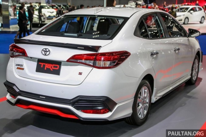 Toyota Yaris Ativ TRD gets a sportier stance while it is not clear if the powertrain has also received power boost over the standard version Toyota Yaris Ativ TRD