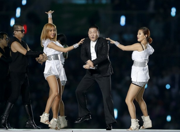 South Korean singer Psy performs during the opening ceremony of the 17th Asian Games in Incheon September 19, 2014. South Korean singer Psy performs during the opening ceremony of the 17th Asian Games in Incheon September 19, 2014.