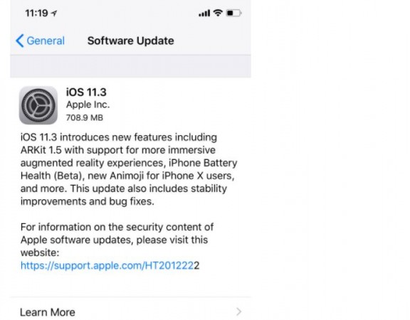 Apple iOS 11.3 brings a boatload of features including Battery Health (Beta), new User Data and Privacy, Business Chat and more Apple iOS 11.3, Animojis for iPhone X, Lion, Bear, Dragon, Skull, Apple iMessage