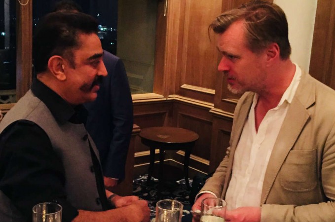 Christopher Nolan is in India on a three-day trip. He is seen interacting with Kamal Haasan in the picture. Here is why Kamal Haasan apologized to Christopher Nolan
