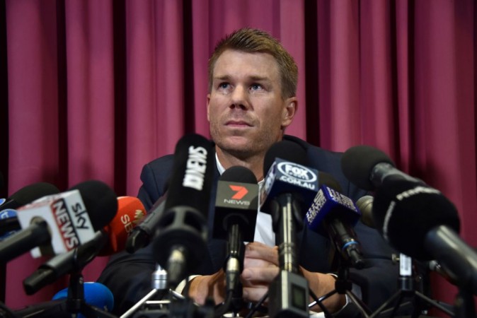 David Warner has been banned from playing for Australia for a year David Warner